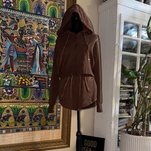 Nike hoodie and short set